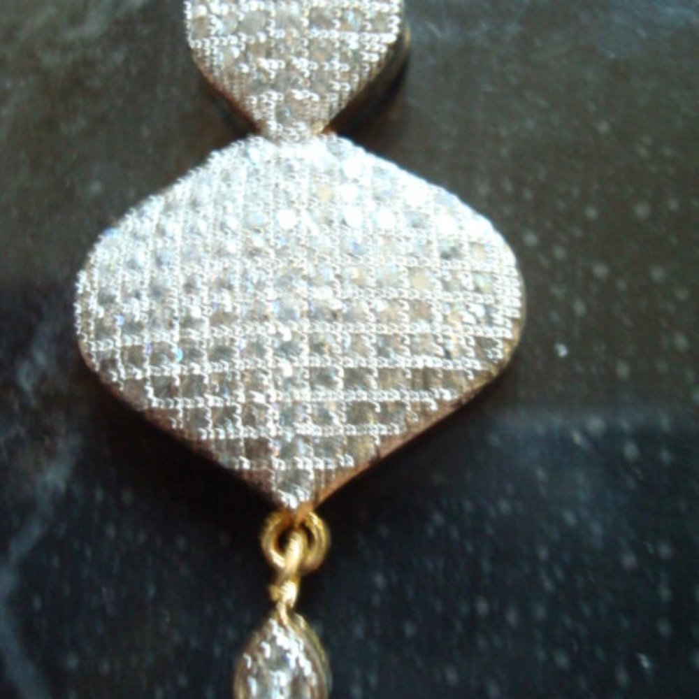 NIP CLEAR AUSTRIAN CRYSTALS PENDANT SET - Picture 5 of 11